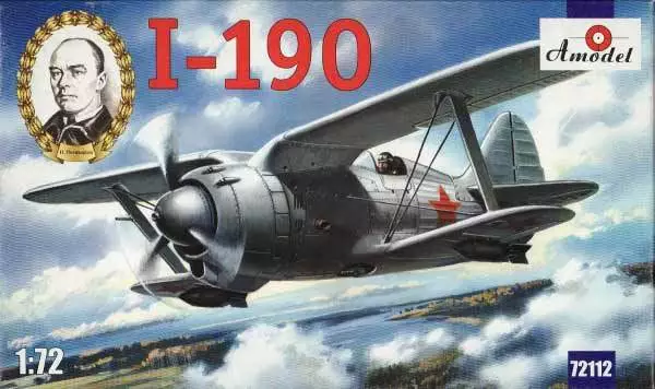 Amodel 72112 - 1/72 Biplane Design NN Polikarpov Soviet Fighter I-190, model kit