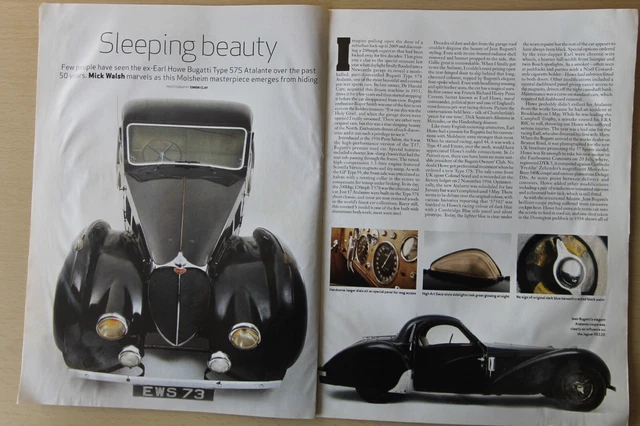 ORIGINAL CSC MAGAZINE article: BUGATTI TYPE 57S ATALANTE £5.00 ...