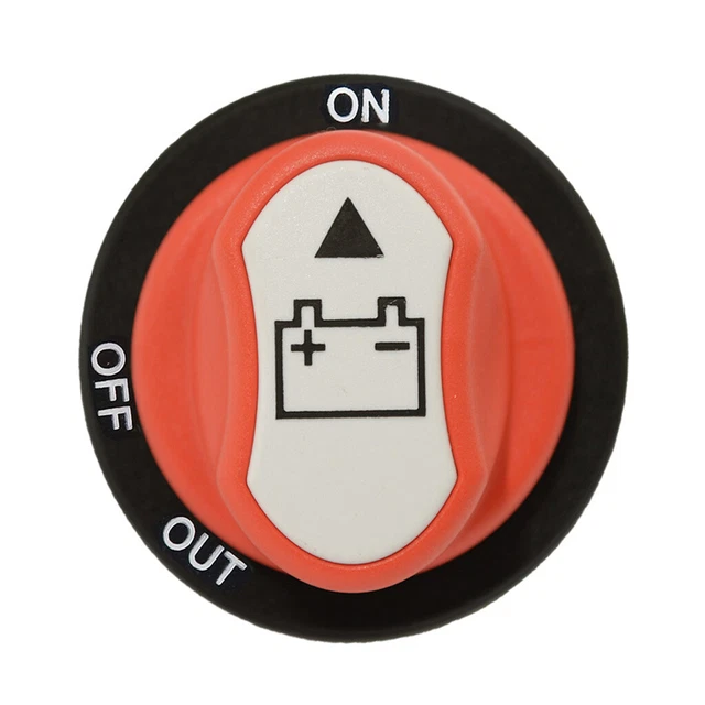 Battery Master Switch Isolator 12 - 48v Panel Mount Removable Acuator