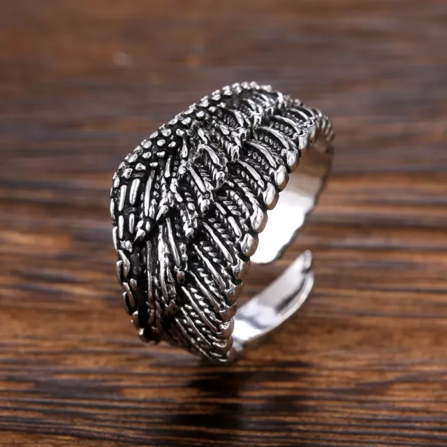 Creative Jewelry 925 Silver Filled Ring Men/Women Party Ring Gift Sz Adjustable