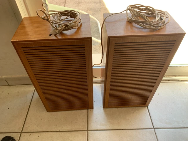 Enceintes Vintage Telefunken Hi-Fi Klangbox WB 60 – 15W – 4 Ohms – Testées + Vidéo