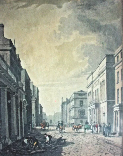 DIE "CHARLES STREET IN LONDON" kolorierter Stahlstich um 1840 / sehr SELTEN /RAR