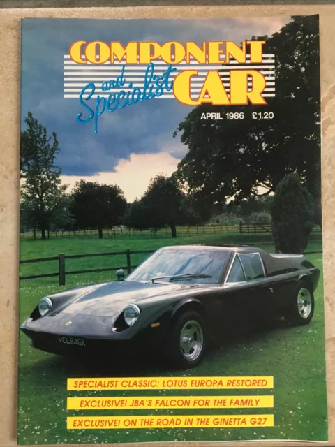 Component and  Specialist Car Apr 1986-Europa restore, Ginetta G27, Falcon, Clan