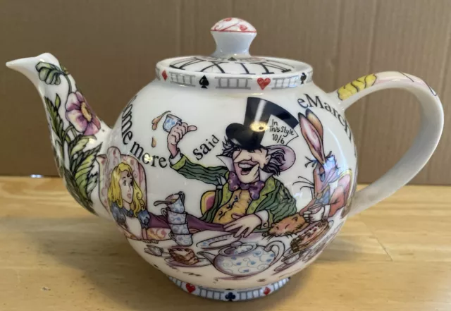 Alice In Wonderland Teapot With Lid Paul Cardew