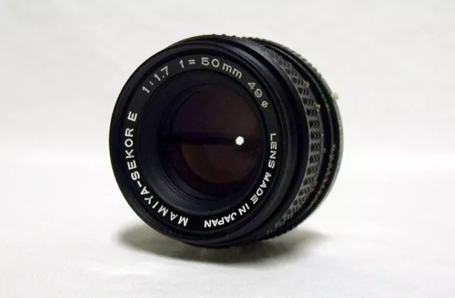 OEM MAMIYA-Sekor f/1.7 50mm Prime Auto Lens E Series SLR Film Camera Minty