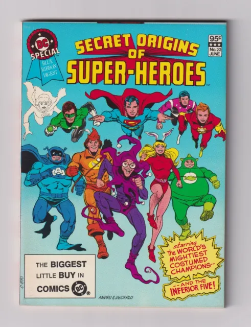 DC Special Blue Ribbon Digest #22 1982 NM- 9.0 Secret Origins of Superheroes