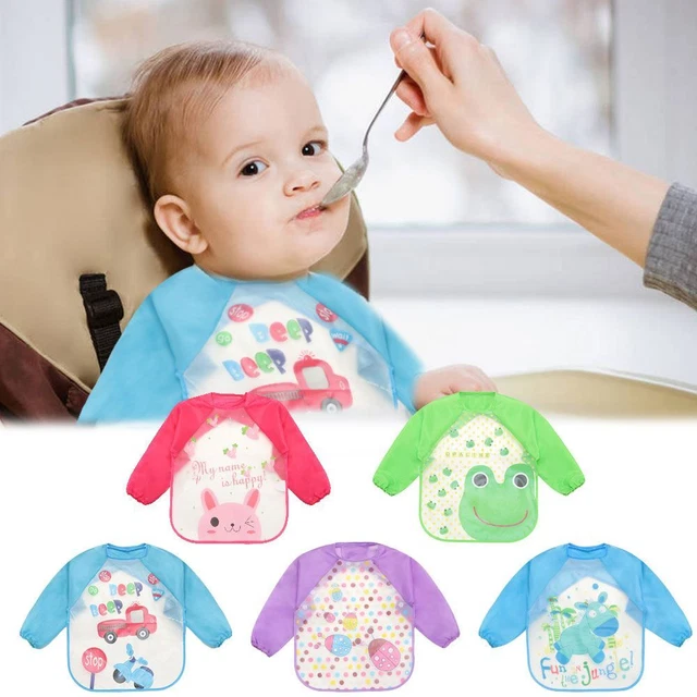Waterproof Baby Smock Scarf Feeding Bibs Kids Toddler Apron