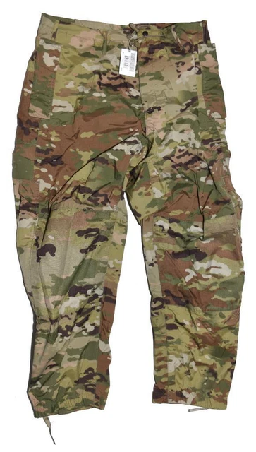 US Army ECWCS L6 Multicam OCP Extreme Cold Wet Weather Rain Pants - SMALL SHORT