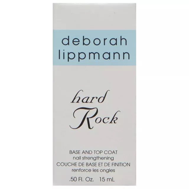 deborah lippmann Hard Rock Hydrating Hardener Base and Top Coat 0.5 fl oz/15mL 2