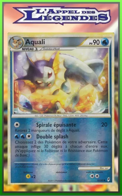 Aquali Reverse - HS05:L'Call of Legends - 52/95 - French Pokemon Card