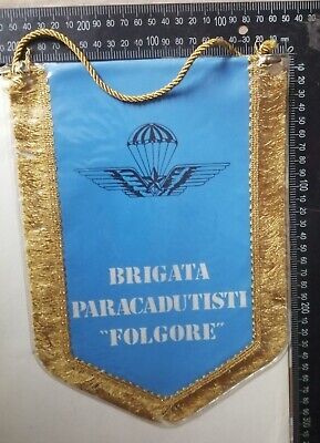 CREST GAGLIARDETTO BRIGATA PARACADUTISTI FOLGORE RARITÀ! 