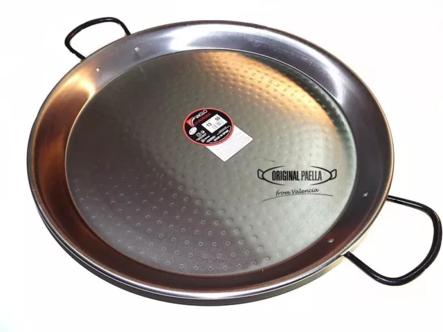 Poele a Paella en Acier Poli 50 cm 14 parts