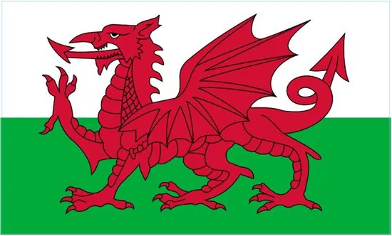 Adesivi vinile bandiera del Galles auto finestra laptop drago gallese cardiff cimru a quadri