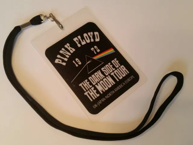 Pink Floyd 1972 BACKSTAGE PASS 2-Sided commemorative  DARK SIDE TOUR