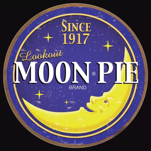 MOON PIE Metal Tin Round Sign Coke Home Wall Decor Bar Shop Garage Man Cave