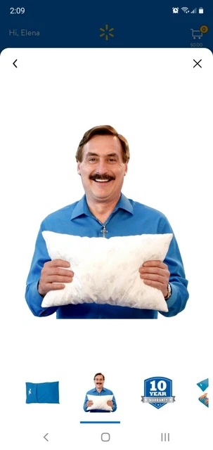 MyPillow Set Of 2 Roll & Go Travel Pillows, Poppy Flower 7