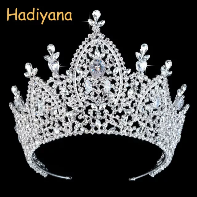 Luxury Tiara Bridal Crown Wedding Hair Accessories Zirconia Crowns Jewelry 2