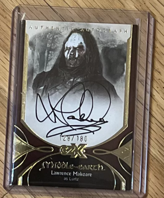2022 CRYPTOZOIC CZX MIDDLE-EARTH Lawrence Makoare as Lurtz AUTO /180 Uruk-Hai