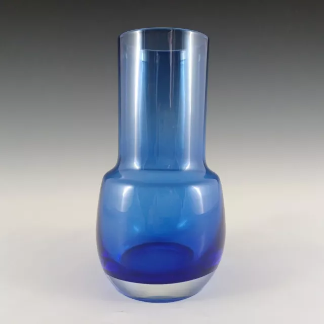 Riihimaki #1483 Riihimaen Lasi Oy Blue Glass Vase