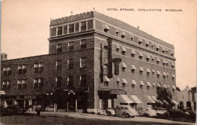 Vintage Postcard View of the Hotel Strand Chillicothe Missouri MO 1950      X628