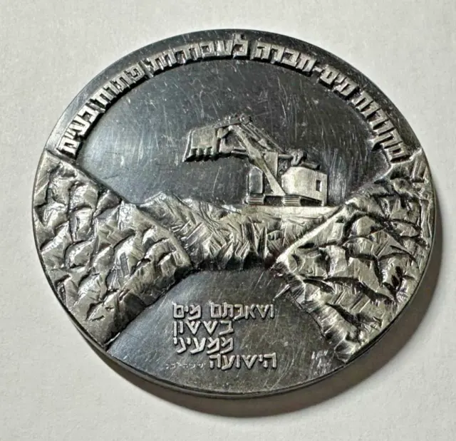 Israel National Water Company Of Israel Large Medal