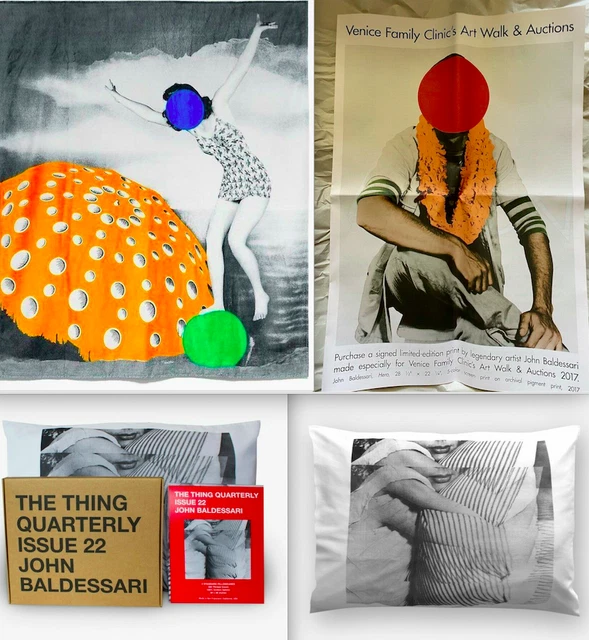 3 JOHN BALDESSARI Set HERO 2017 Venice Art Walk Program Poster Towel Pillowcase! 3 JOHN BALDESSARI Set HERO 2017 Venice Art Walk Program Poster Towel Pillowcase!