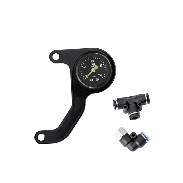 HARLEYDAVIDSON M8 ROCKER Box Mounted Air Ride Gauge Kit Black 109.00