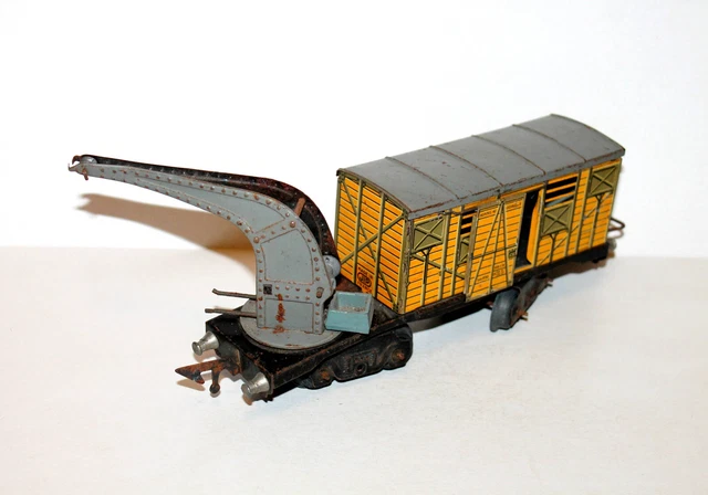 Jouet Ancien JEP – Wagon De Secours Avec Grue – Échelle O