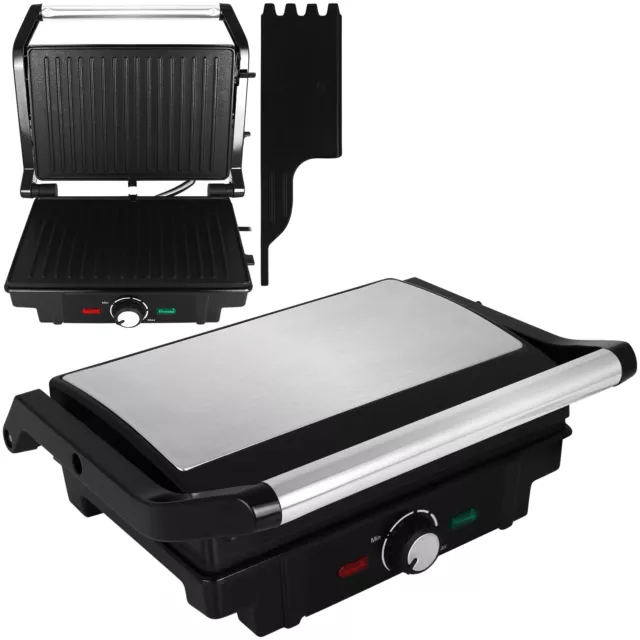 1600 W Kontaktgrill Elektrogrill Tischgrill Grill Sandwichtoaster Panini Maker