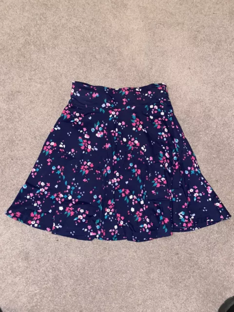 Joules Girls Swing Skirt Age 11-12years Navy with Flowers