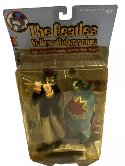 Die Beatles Mcfarlane gelbe U-Boot-Modellfiguren Paul mit saugendem Monster