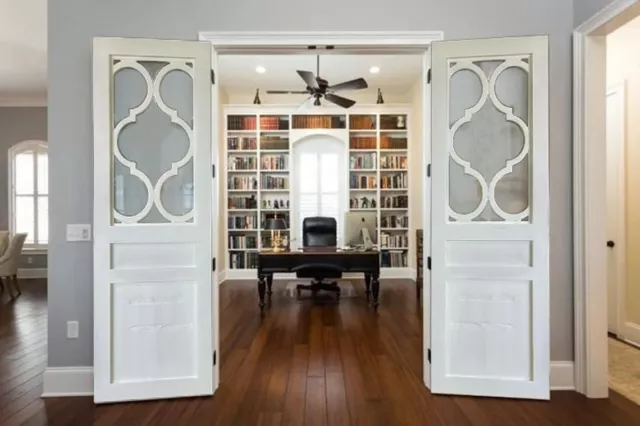 Antique White French Door Custom Interior Exterior Sliding Double Single Door