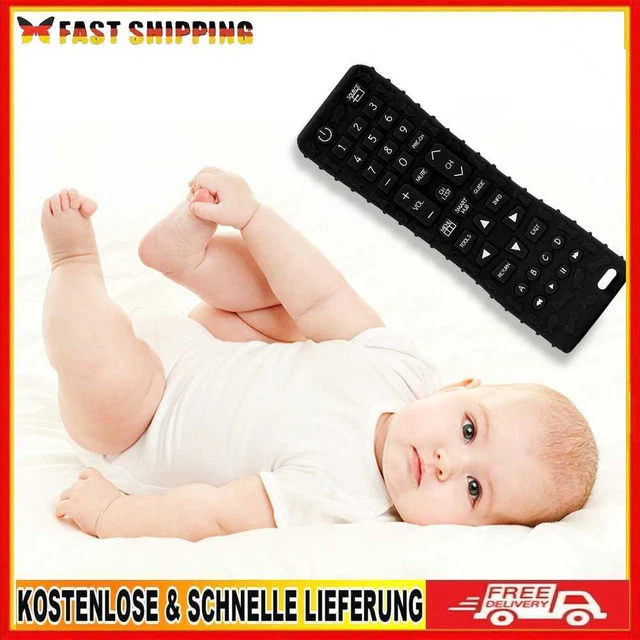 Silicone Baby Teether Soft Teether Toys Black for Dental Care for Newborn Infant