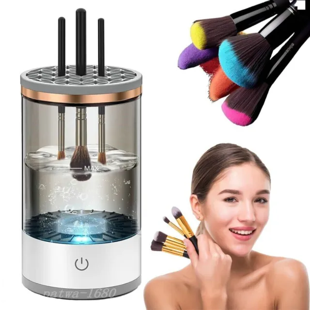 Brush Cleaner Automatic Electric Makeup Brush Cleaning Machine Fast Clean Dryer