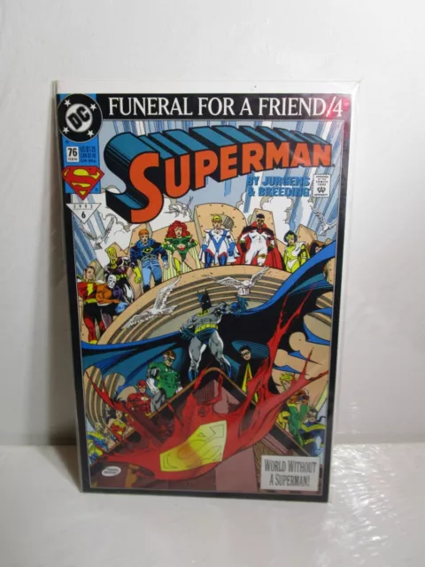 Superman Vol. 2 #76 (DC) Funeral for a Friend BAGGED BOARDED
