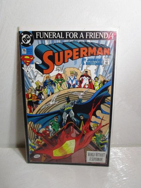 Superman Vol. 2 #76 (DC) Funeral for a Friend BAGGED BOARDED