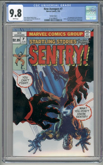 New Avengers #7 Cgc 9.8 Neal Adams 1:10 Variant 1St Illuminati Marvel Comics