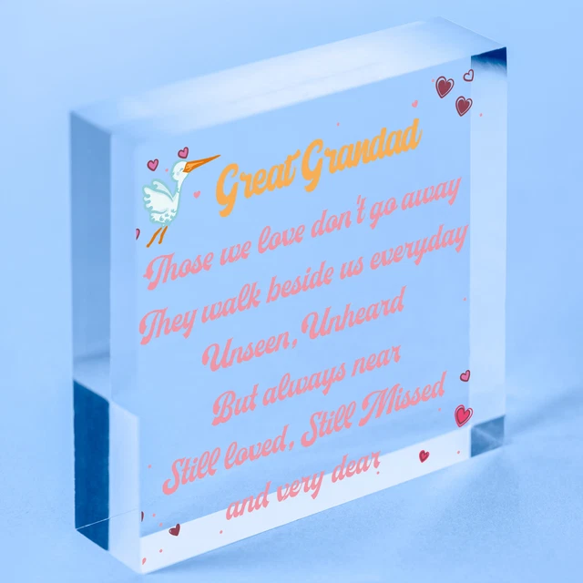 Toller Großvater Weihnachten Gedenkdekoration Holzherz Gedenktafel Geschenk