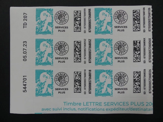 Timbre de Carnet Service Plus Marianne de l'Avenir, timbres France