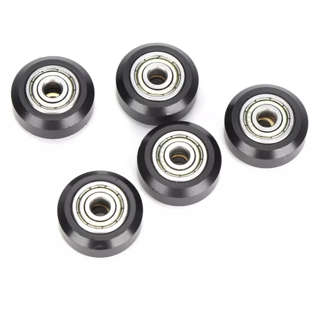 (Black)Ender 3 Pro Parts 3D Printer Wheels Strong Superb Craftsmanship EB