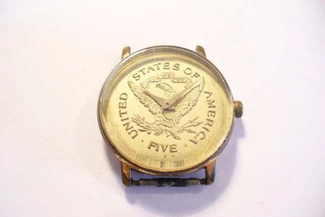 Bracelet 12 mm Acier Doré pour montre sans boucle