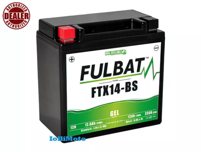 BATTERIA FULBAT GEL FTX14-BS = YTX14-BS 12V 12,6Ah BMW R 1200 GS- 1250 ADVENTURE