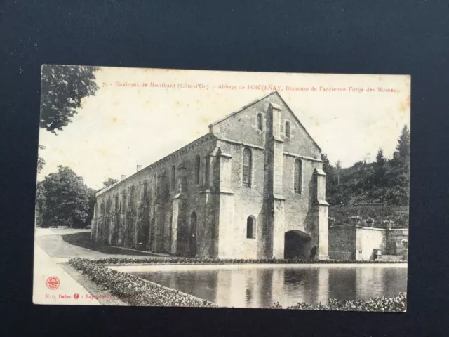 Carte Postale Ancienne de 1913 Environs de MONTBARD - Abbaye de FONTENAY