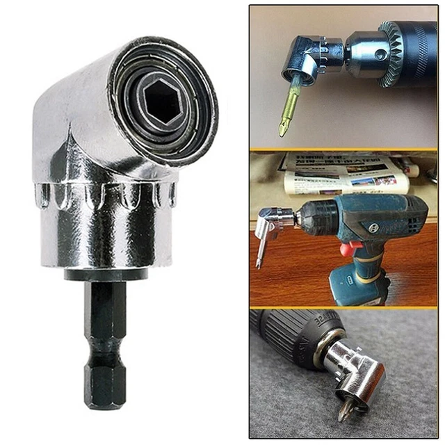 Pvczool Perceuse à Angle Droit 1/4 - Coude 90° Pneumatique - Outil D'Extension Pour Espaces Restreints