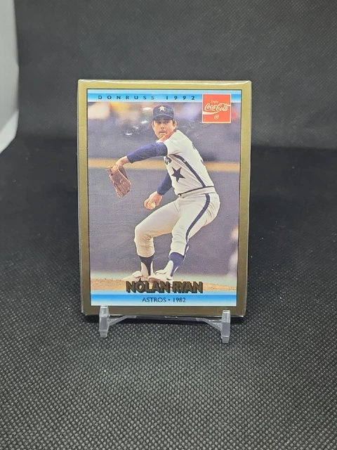 1992 Donruss Coca-Cola Coke NOLAN RYAN Astros 1982 #16 HOF - Sealed (3)