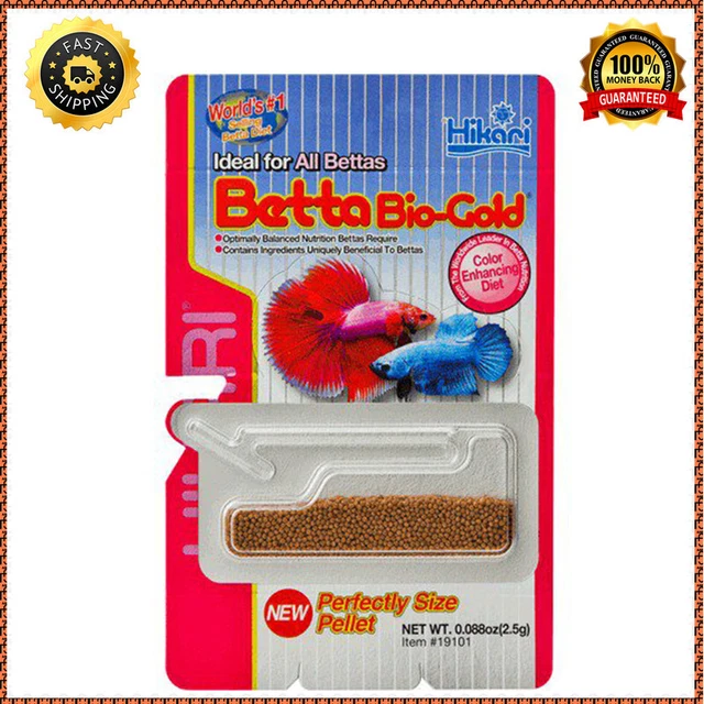 Hikari Betta Bio-Gold Color Enhancing Fish Food 2.5 Grams 0.088 Oz