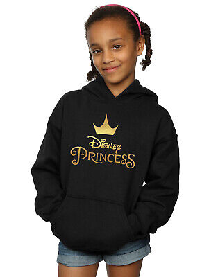 Disney Bambine e ragazze Princess Crown Logo Felpa Con Cappuccio