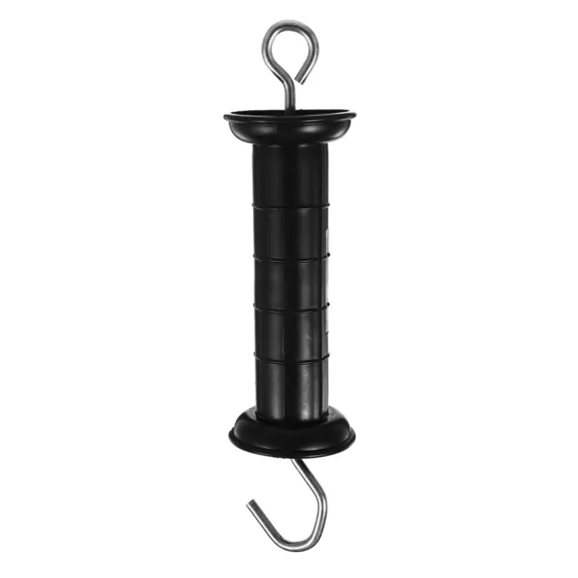 Electric Fence Handle with Insulators - 9.4 x 2.4 Inch, Black-NA