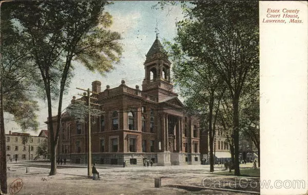 1908 Lawrence,MA Essex County Court House Massachusetts Robbins Bros. Postcard