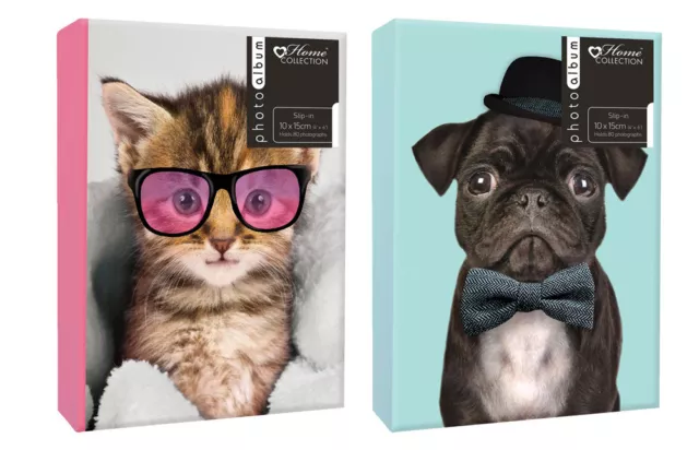 Pug or Kitten Photo Album 200 4x6" 104 5x7" 80 4x6" Photos or Self Adhesive